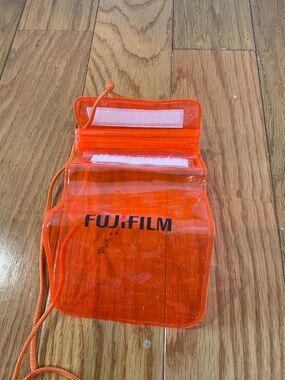 Fuji Bright Orange Waterproof Pouch for Electronics, NWOT